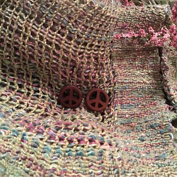 2/$10.00 Peace Sign Earrings 🐈⬛ - Picture 3 of 5